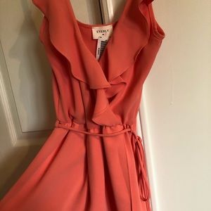 Ruffle Wrap Full Length Dress, New with Tags